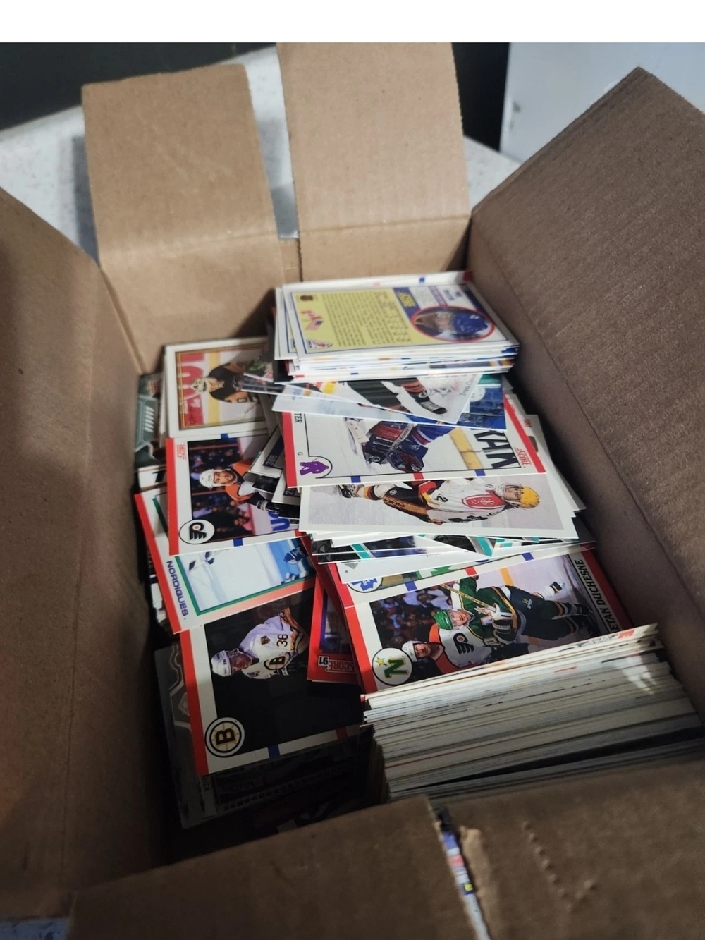 Mixed Hockey Card Lot - Assorted Team Cards Vintage
